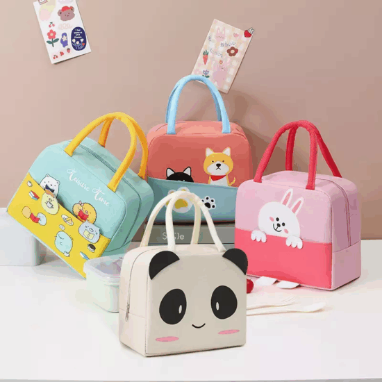 Custom shoulder strap cooler lunch tote