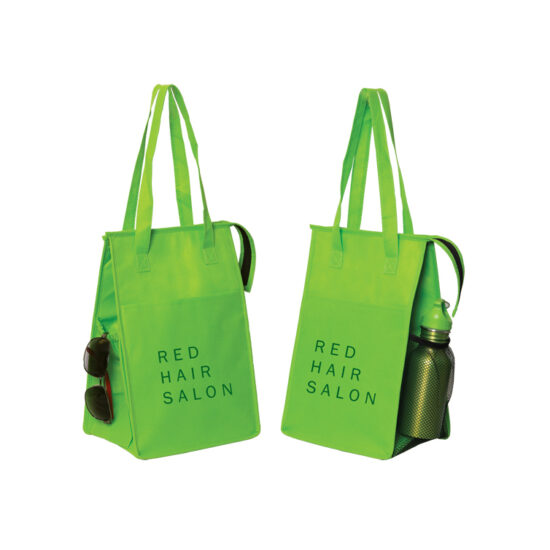 Custom shoulder strap cooler lunch tote