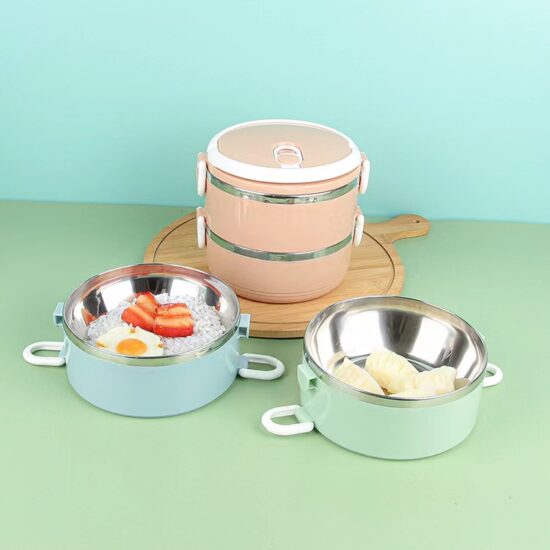 Custom wholesale large stainless steel thermal lunch box