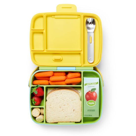 Custom wholesale plastic bento lunch box set for kids