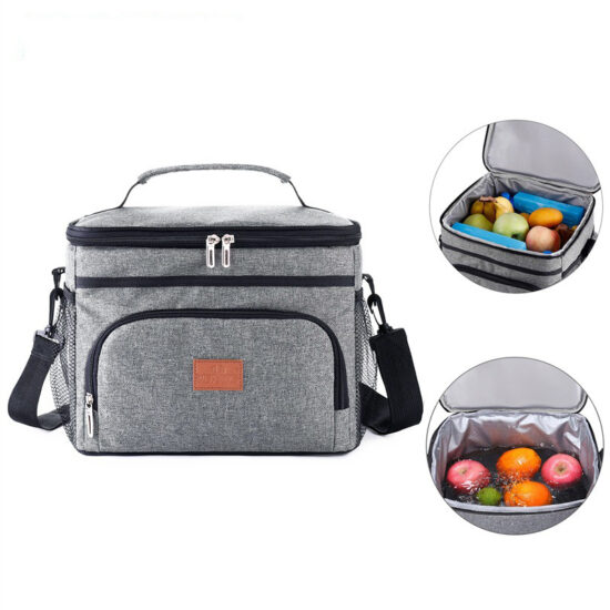 Custom portable insulated lunch bag
