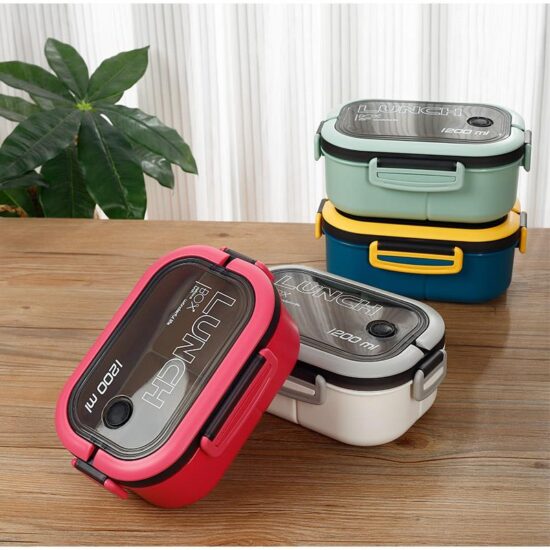 Custom wholesale rectangular food container with lid