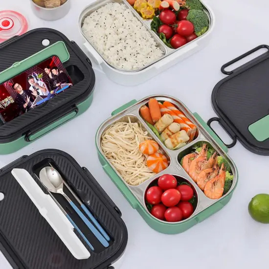 Custom wholesale dishwasher-safe kids bento lunch box