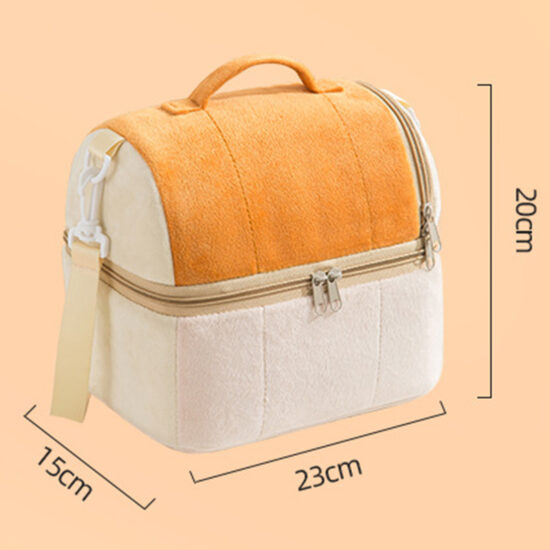 Double layer leakproof insulated lunch bag