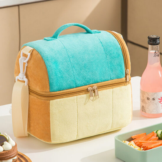 Double layer leakproof insulated lunch bag
