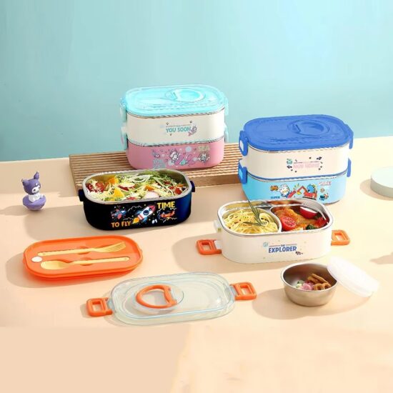 Custom wholesale compartment plastic lunch box