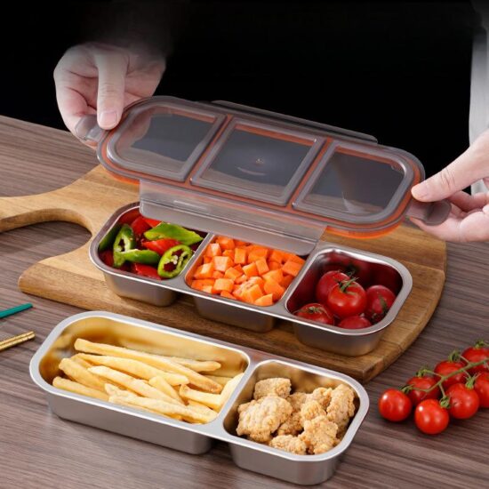 Custom wholesale compartment plastic lunch box