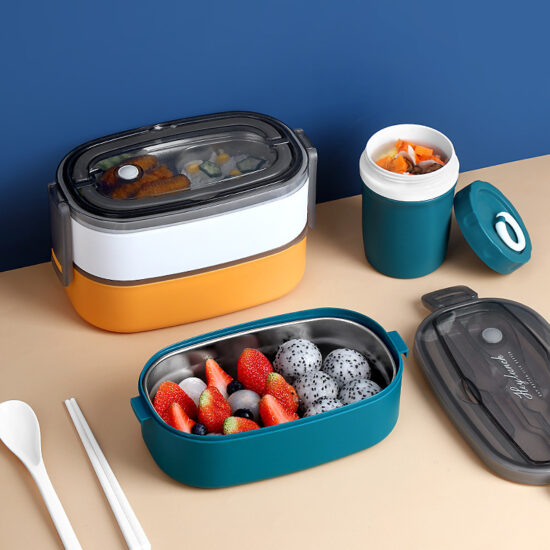 Custom wholesale compartment plastic lunch box