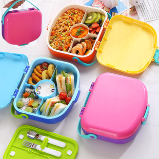 Custom wholesale multi-compartment microwave lunch box