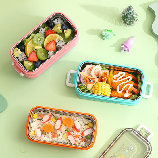Custom wholesale 3-compartment Nordic bento lunch box