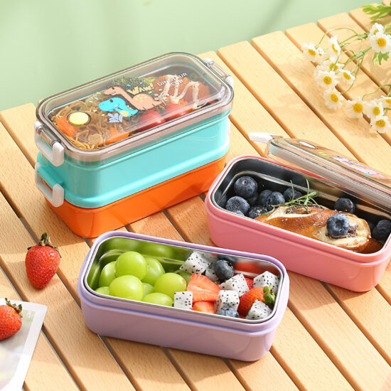 Custom wholesale 3-compartment Nordic bento lunch box