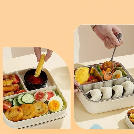 Custom wholesale stainless steel kids lunch container