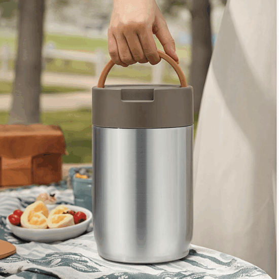 Custom stainless steel double-layer thermal lunch box wholesale