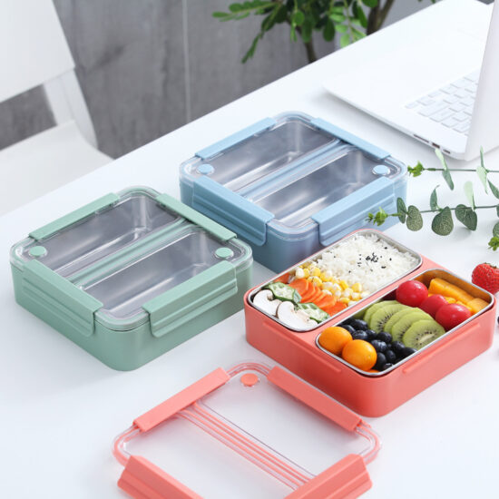 Custom stainless steel double-layer thermal lunch box wholesale