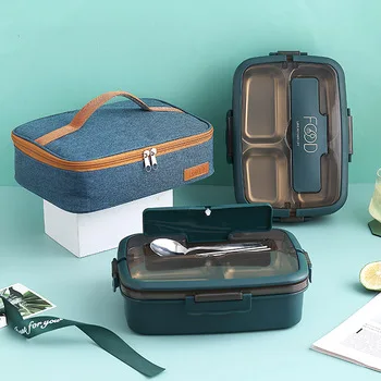 Custom wholesale leakproof bento box with cutlery