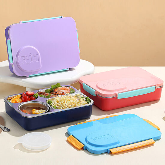 Custom microwave-safe portable bento food container wholesale