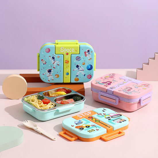 Custom microwave-safe portable bento food container wholesale