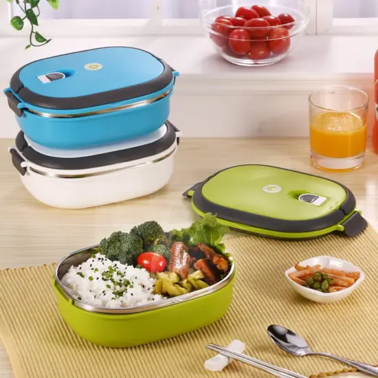 Custom kids lunch box with silicone lid wholesale