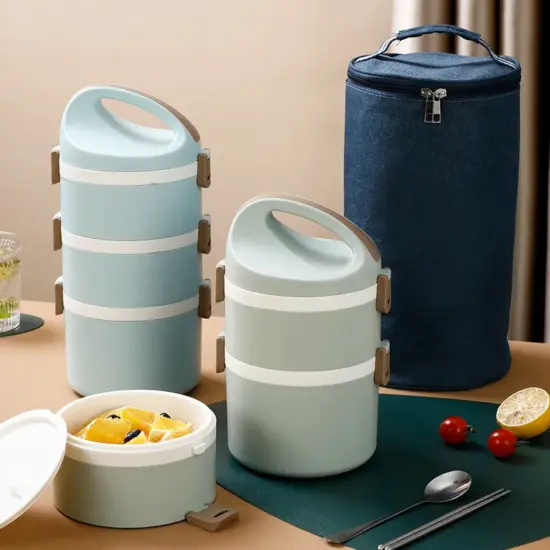 Custom kids lunch box with silicone lid wholesale