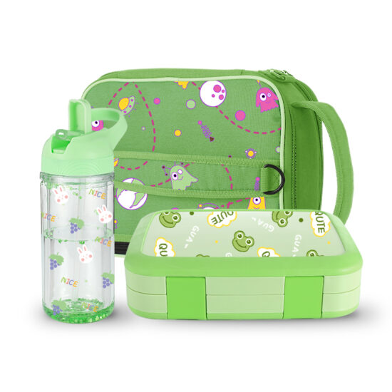 Custom wholesale plastic lunch box with bottle