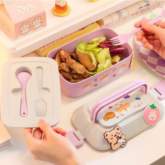 Custom wholesale leakproof all-in-one lunch box