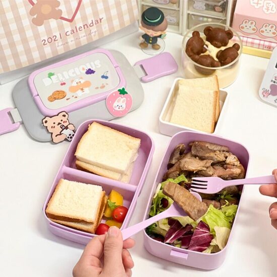 Custom wholesale leakproof all-in-one lunch box