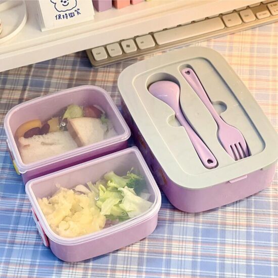 Custom wholesale leakproof all-in-one lunch box