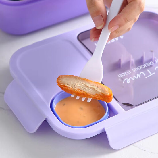 Custom bento food container with plastic lid wholesale