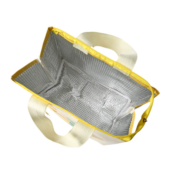 Custom wholesale PU leather lunch cooler tote