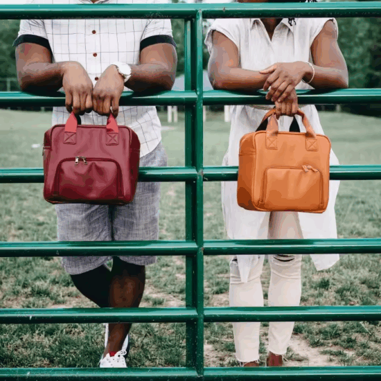 Custom wholesale PU leather lunch cooler tote