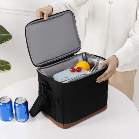 Custom fashionable office insulated lunch tote