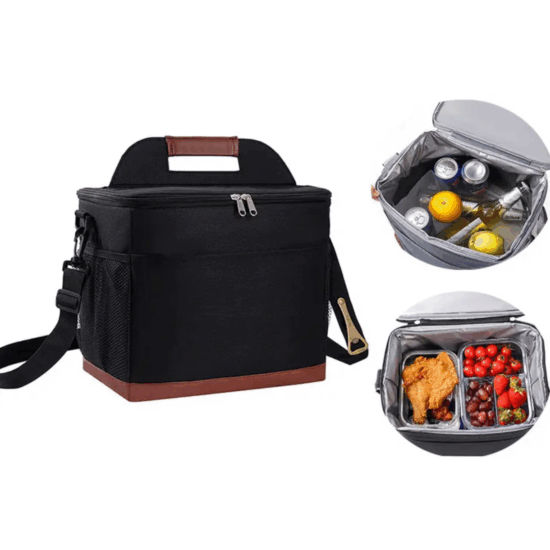 Custom fashionable office insulated lunch tote