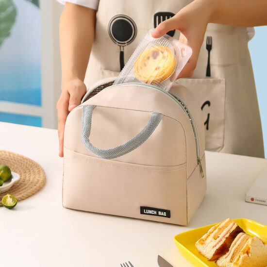 Custom fashionable office insulated lunch tote
