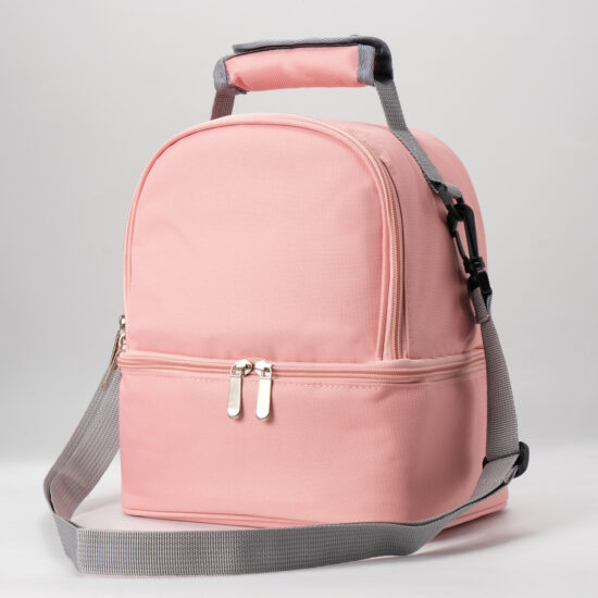 Unisex insulated travel beach lunch tote bag with zipper