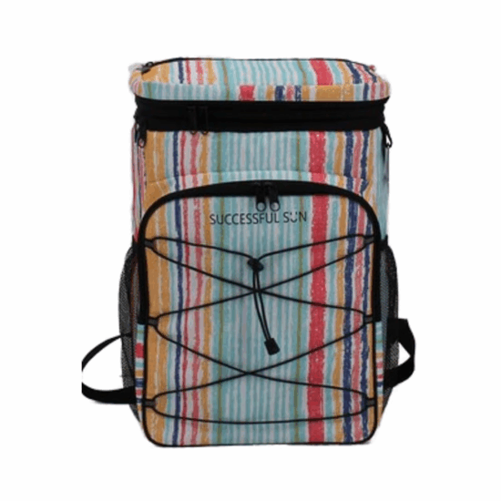 Unisex insulated travel beach lunch tote bag with zipper