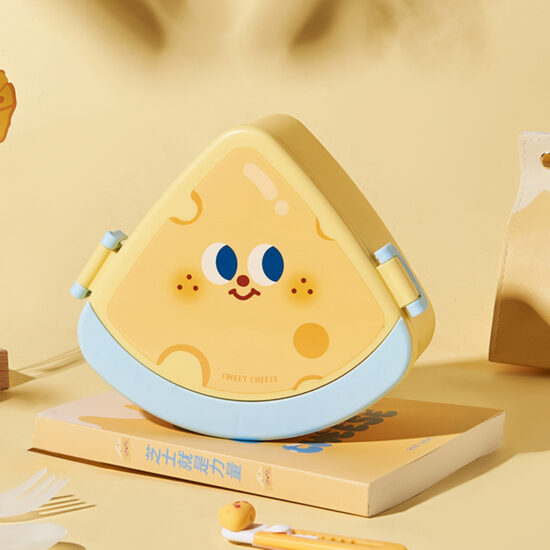 Custom cute cheese-shaped kids lunch box wholesale