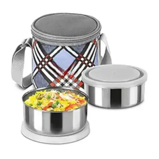 Custom wholesale 2-compartment adult lunch box