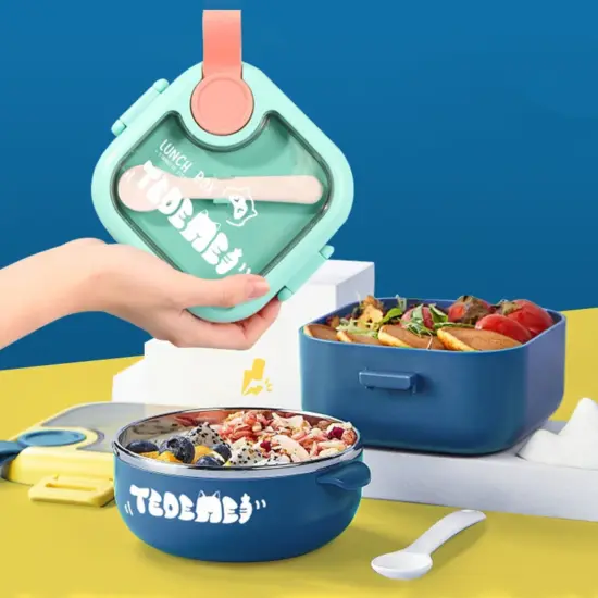 Custom wholesale 2-compartment adult lunch box